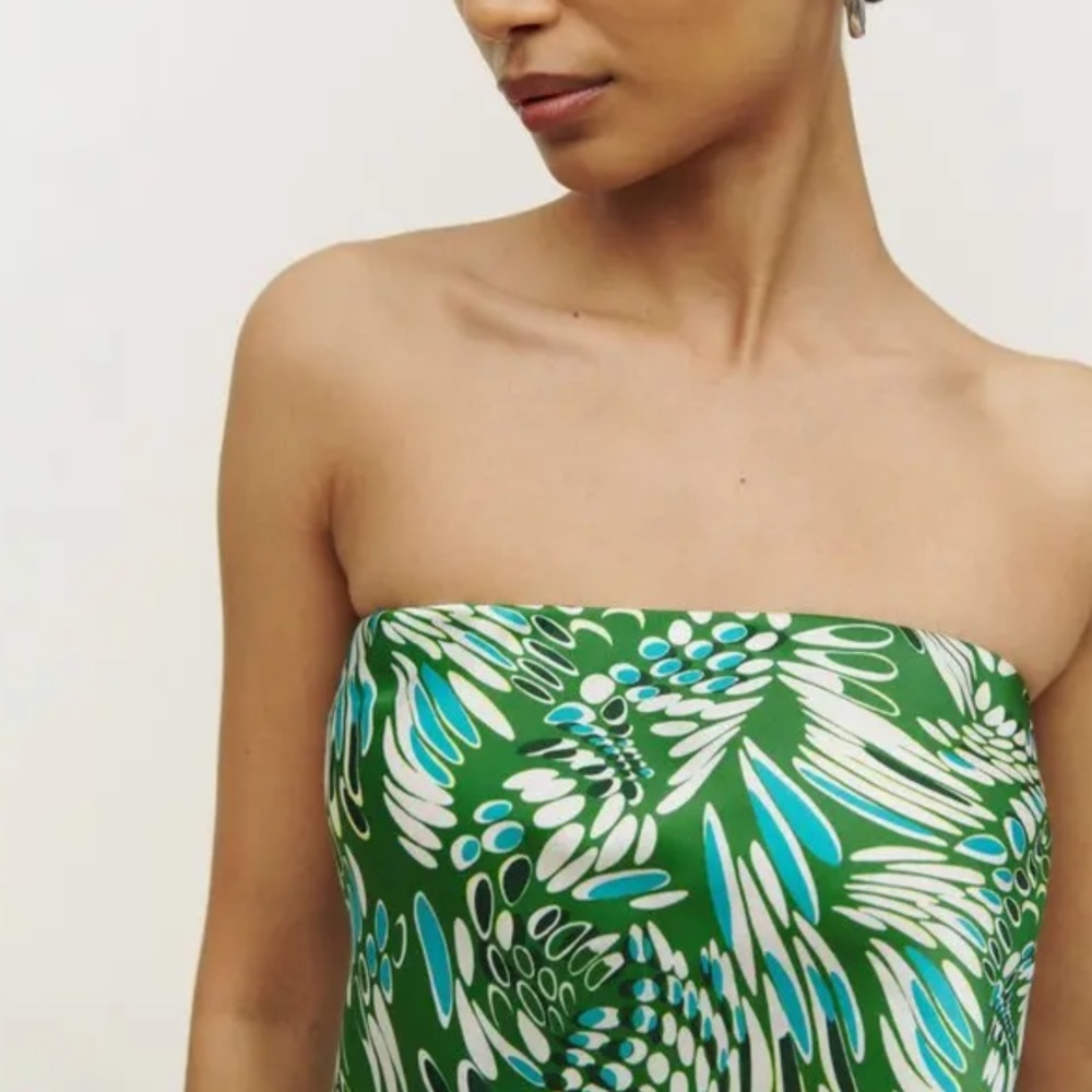 Reformation Spritz silk top